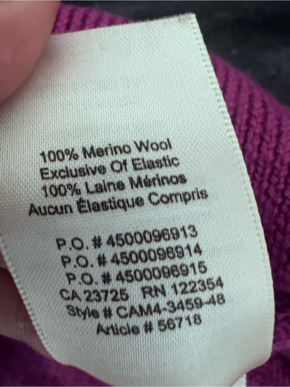Wilfred Rich Magenta Turtleneck Sweater - Picture 6 of 7